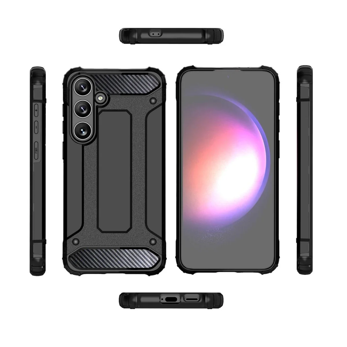 MG Hybrid Armor kryt na Samsung Galaxy A16 4G/5G, čierny