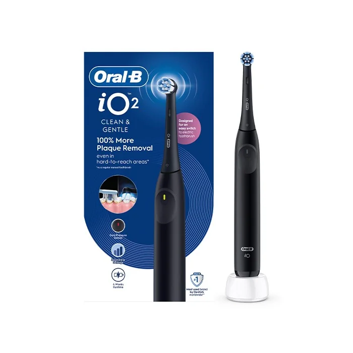 Oral-B iO 2 elektrická zubná kefka, čierna 1 ks