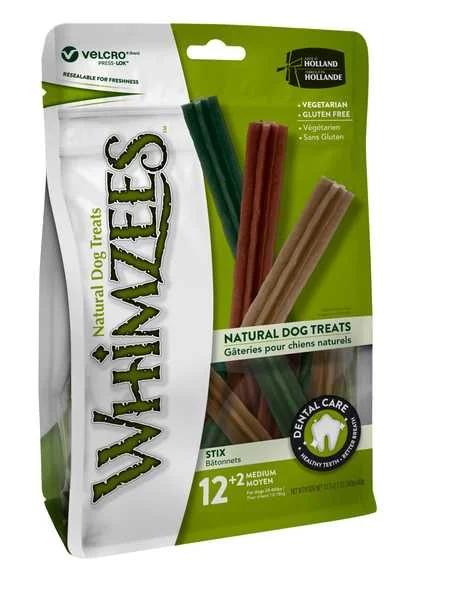Whimzees Dental Stix M 30g 12+2ks 1×14 ks