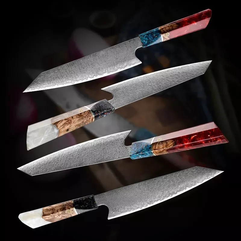 Damaškový kuchynský nôž Kiritsuke 35cm, čepeľ 20cm