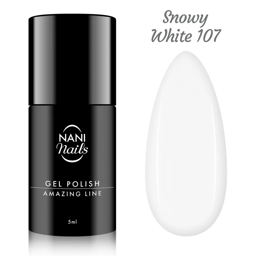 Gél lak Amazing Line – Snowy White 5 ml, UV/LED gél lak