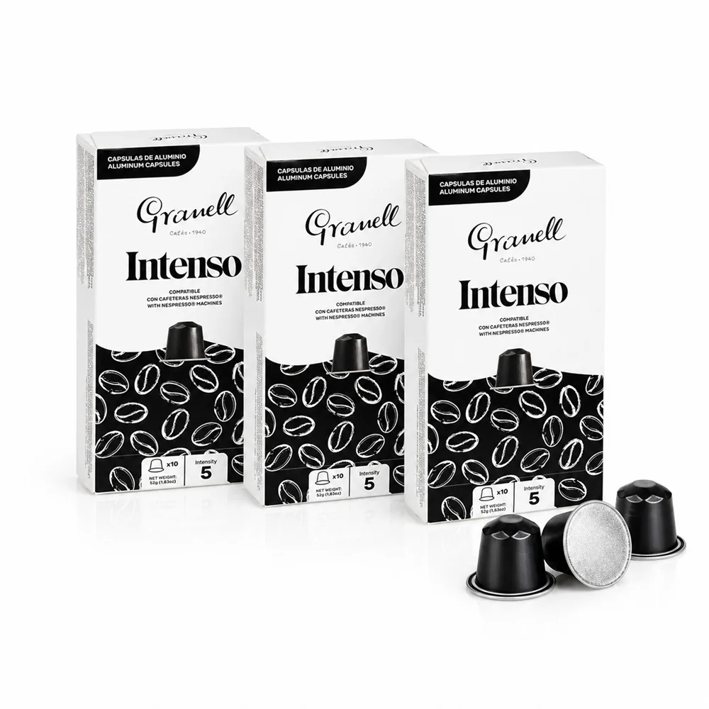 GRANELL Espresso Intenso, kapsule pre nespresso® 30 kapsúl, 50 % Arabica, 50 % Robusta