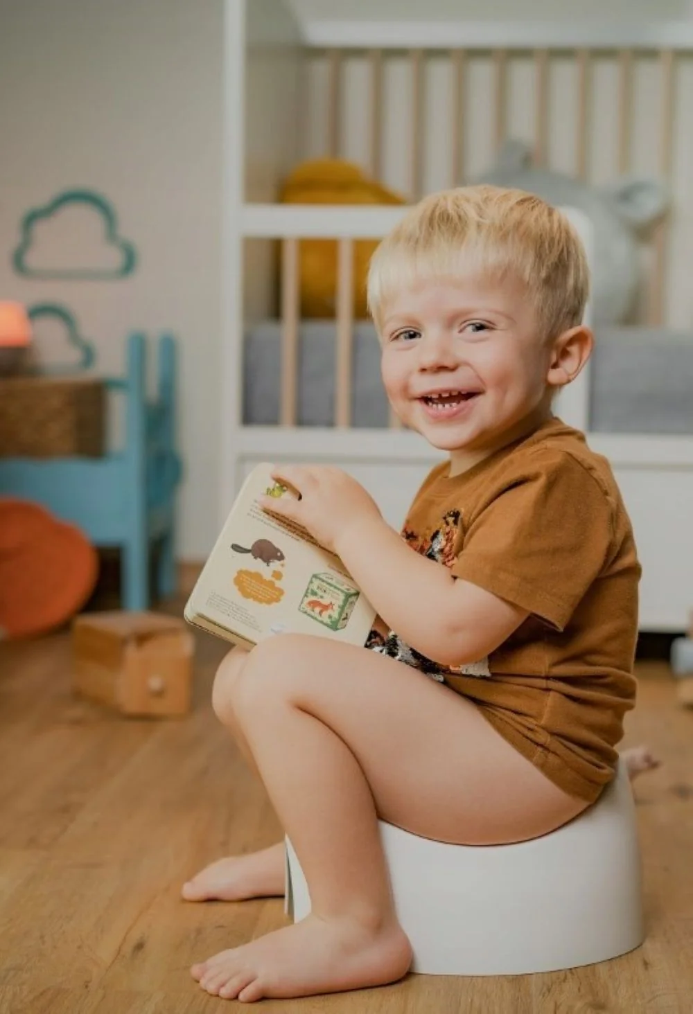 Obojstranný, ergonomický nočník Teggi, béžový