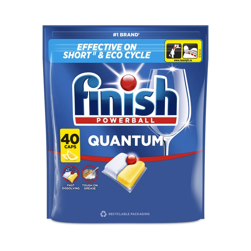 Finish Quantum kapsle do umývačky riadu - Lemon 40 ks