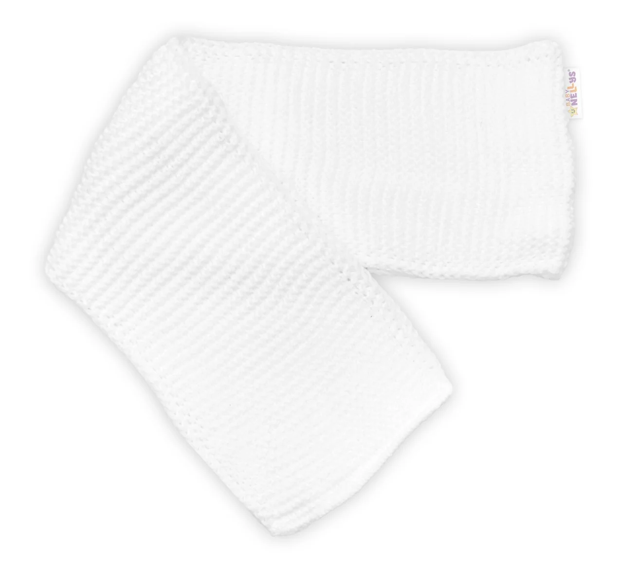 Detská sada, zimná čiapka so šálom + rukavičky 3D, Teddy Bear - biela
