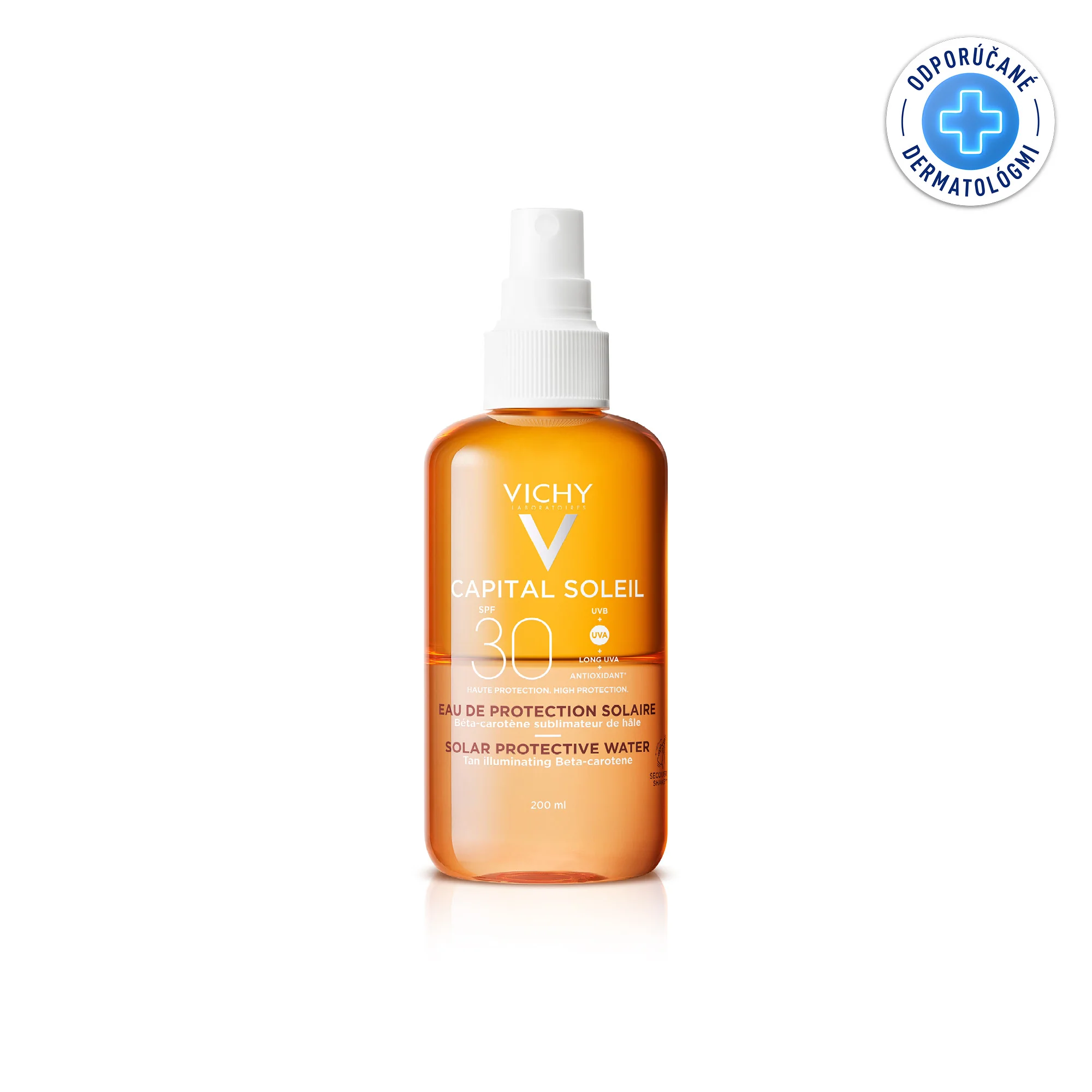 VICHY CAPITAL SOLEIL Ochranný sprej s betakaroténom SPF 30 200 ml 1×200 ml, ochranná voda s betakaroténom