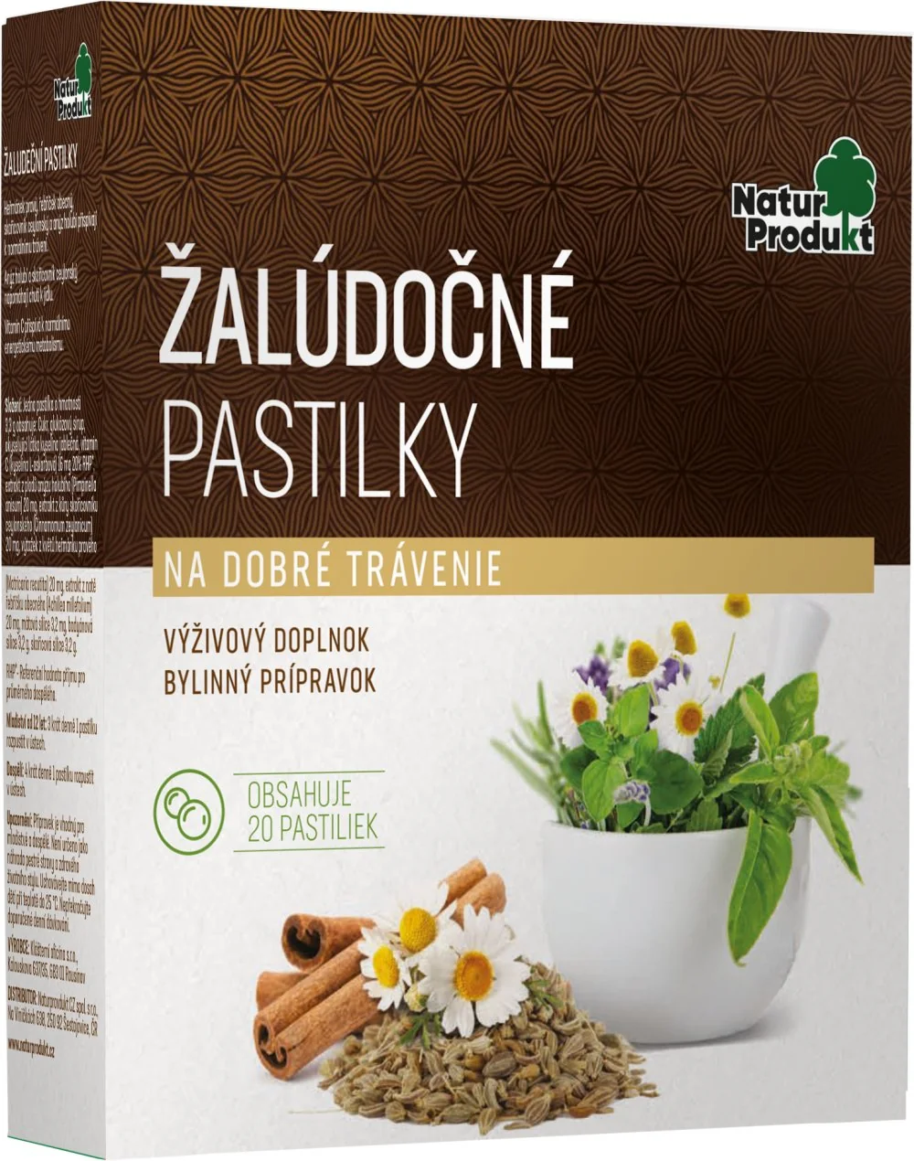 Naturprodukt Žalúdočné pastilky 20 ks
