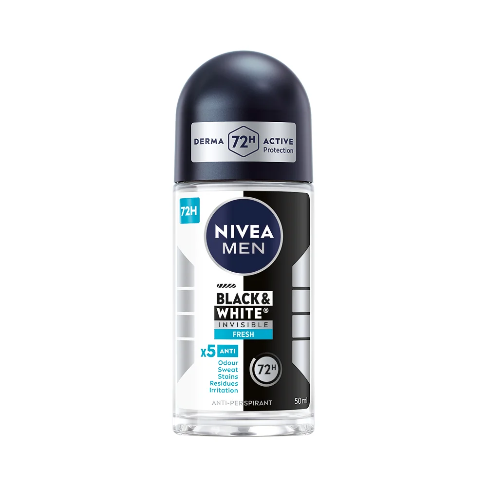 NIVEA MEN B&W Fresh 1×50 ml, guľôčkový antiperspirant