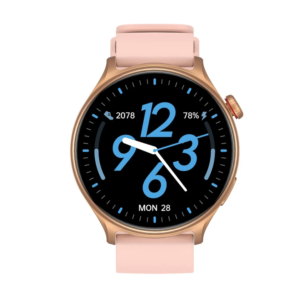 NEOGO Watch GTR2 smart hodinky, ružové