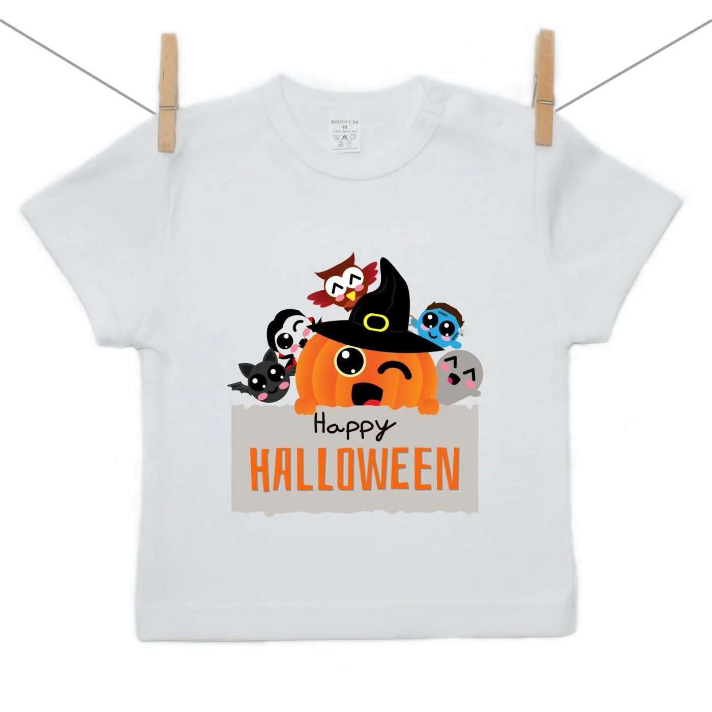 Boodyy Tričko s krátkym rukávom Happy Halloween Veľkosť: 98