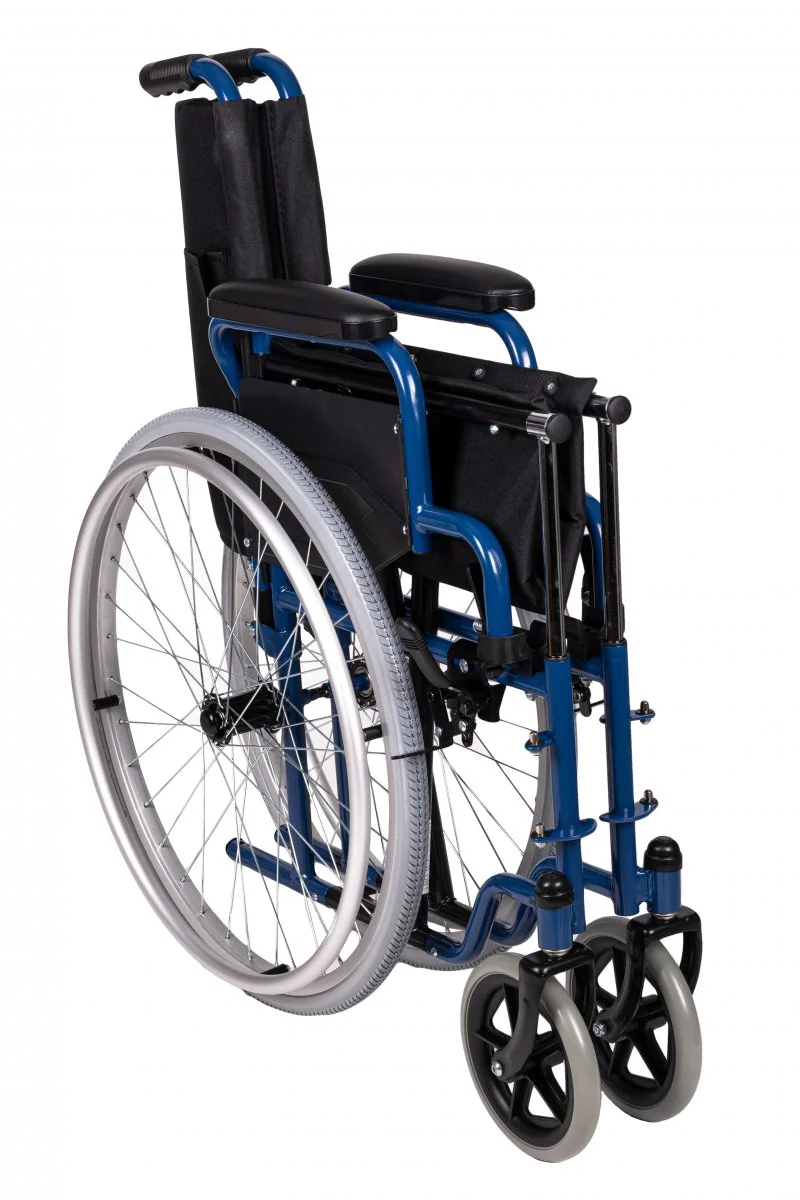 ANTAR mechanický invalidný vozík AT52390, skladací oceľový, 61 cm, 150 kg