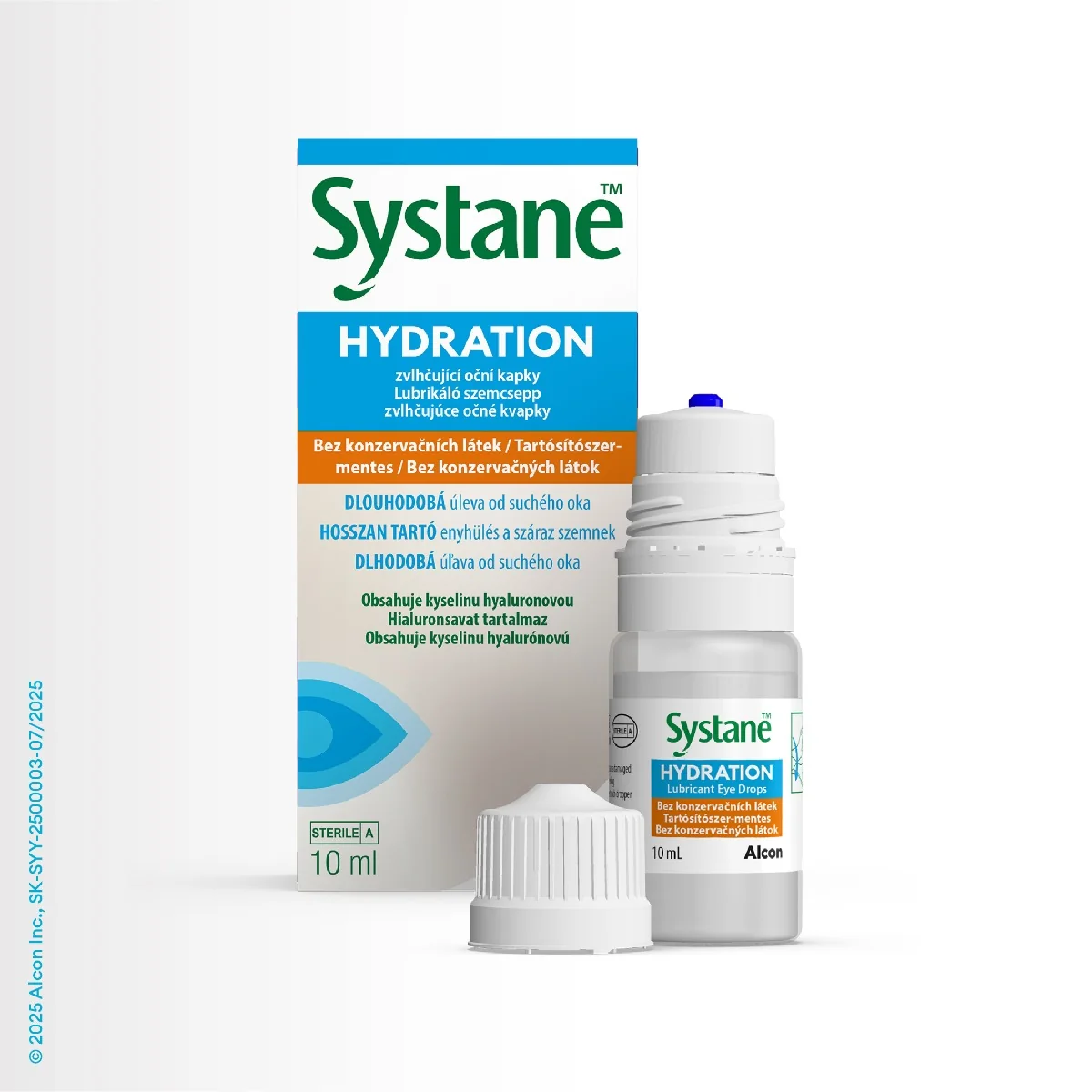 SYSTANE HYDRATION bez konzervačných látok 1×10 ml, zvlhčujúce očné kvapky