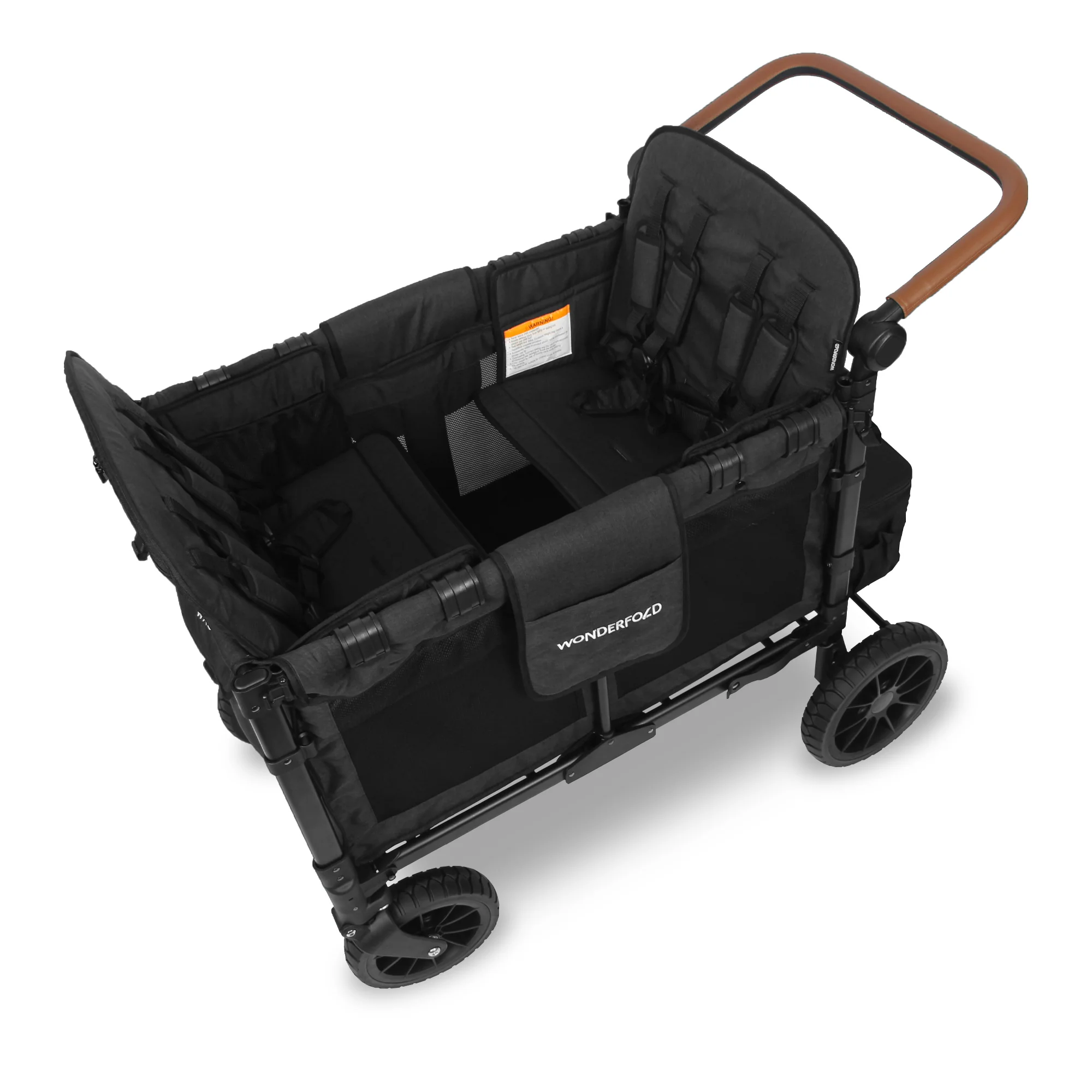 Wonderfold Baby W4 Luxe kočík-vozík pre 4 deti, Volcano Black