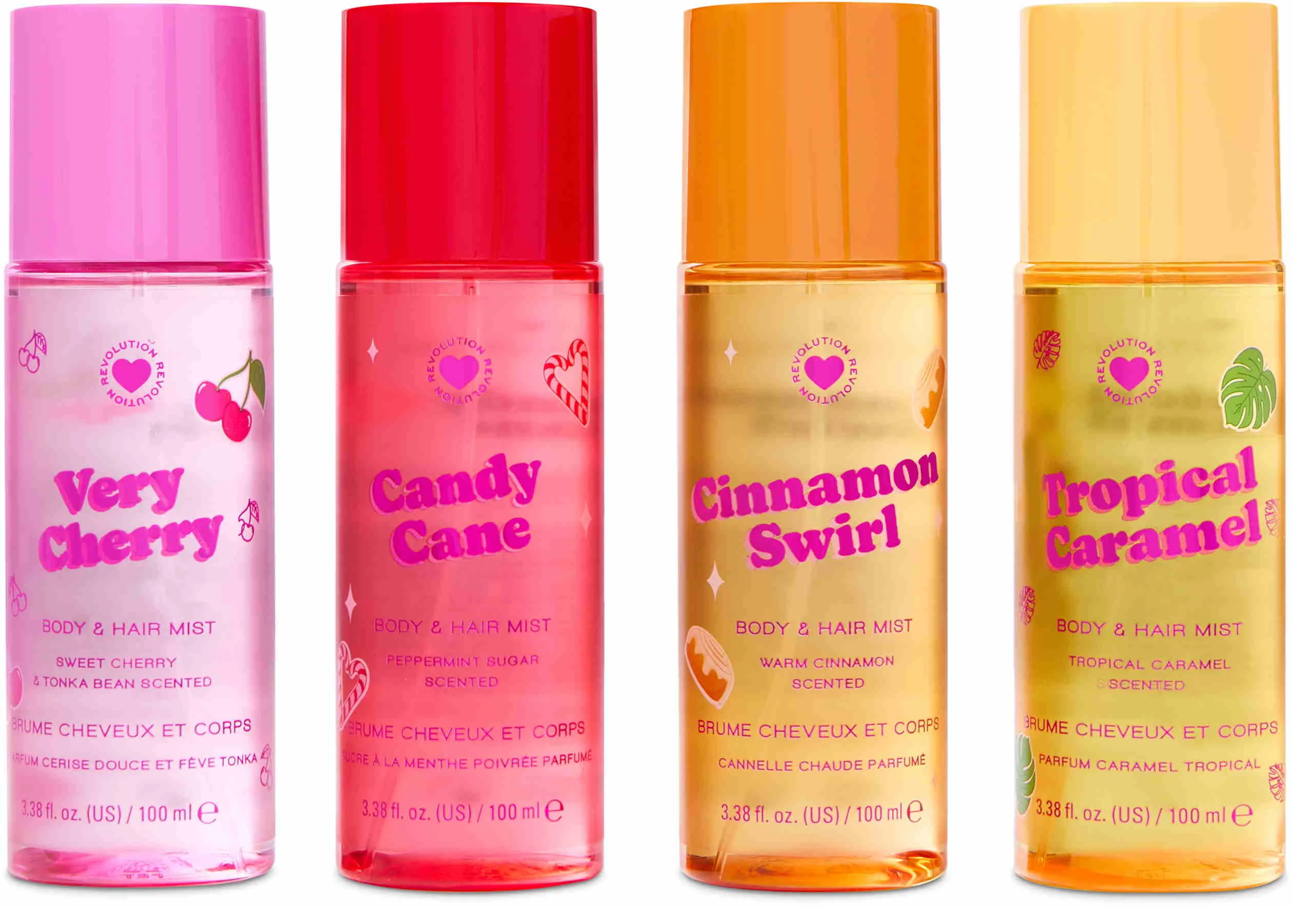 I Heart Revolution misting you mini body mist set​ 1 set