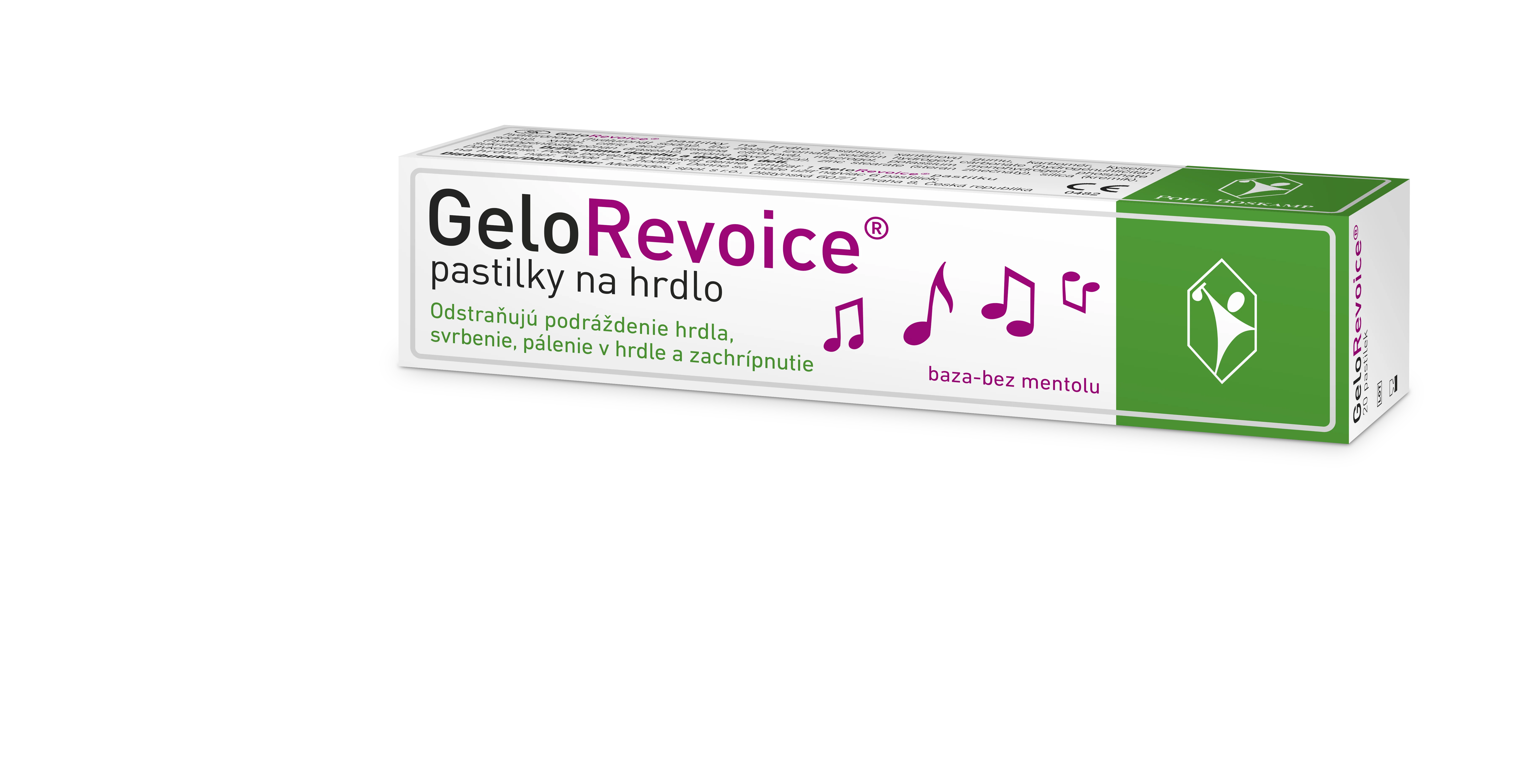 GeloRevoice pastilky na hrdlo, baza-bez metolu 20 ks
