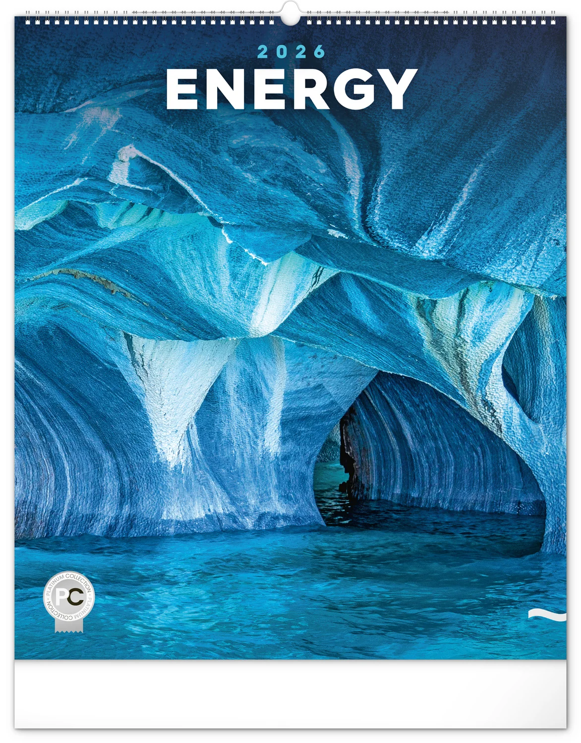 NOTIQUE Nástenný kalendár Energia 2026, 48 x 56 cm (Platinum Collection)