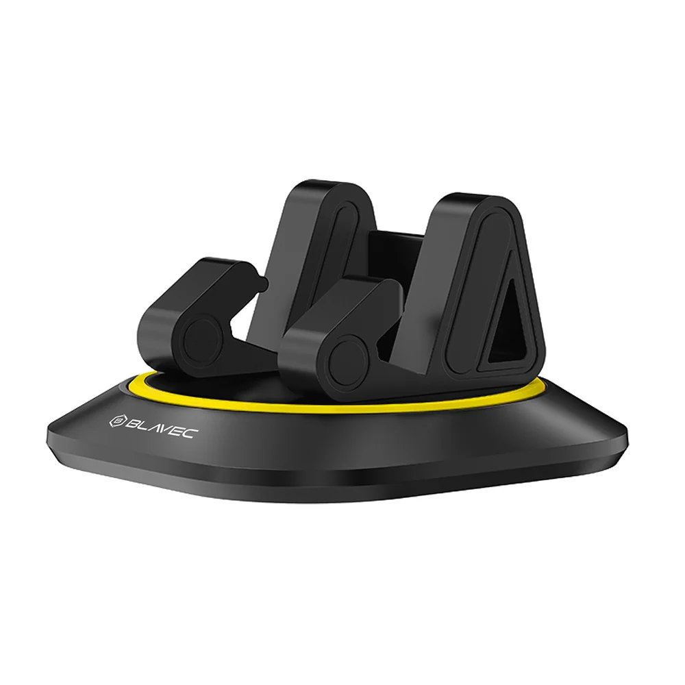 Blavec Car Holder Dash držiak na mobil do auta, čierny/žltý