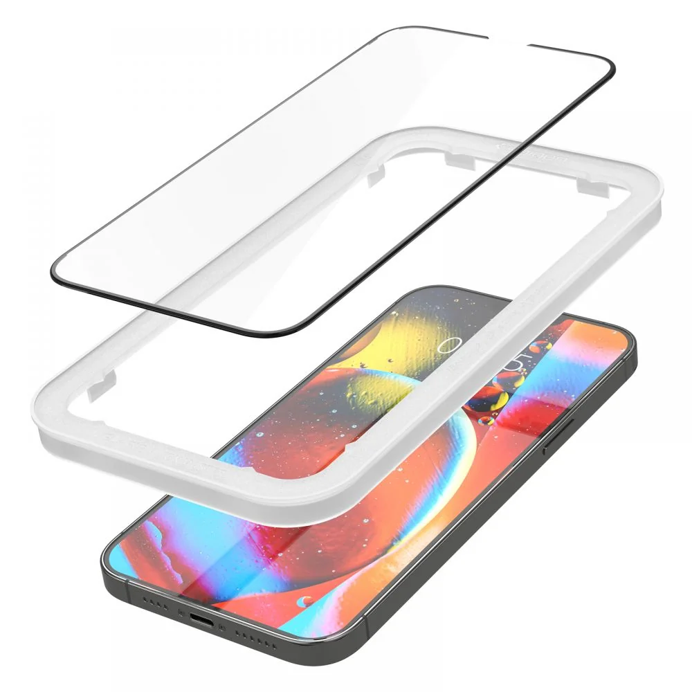 Spigen Glas.Tr Full Cover 2x ochranné sklo na iPhone 13 Pro Max / 14 Plus / 15 Plus, čierne lus / 15 Plus, čierne