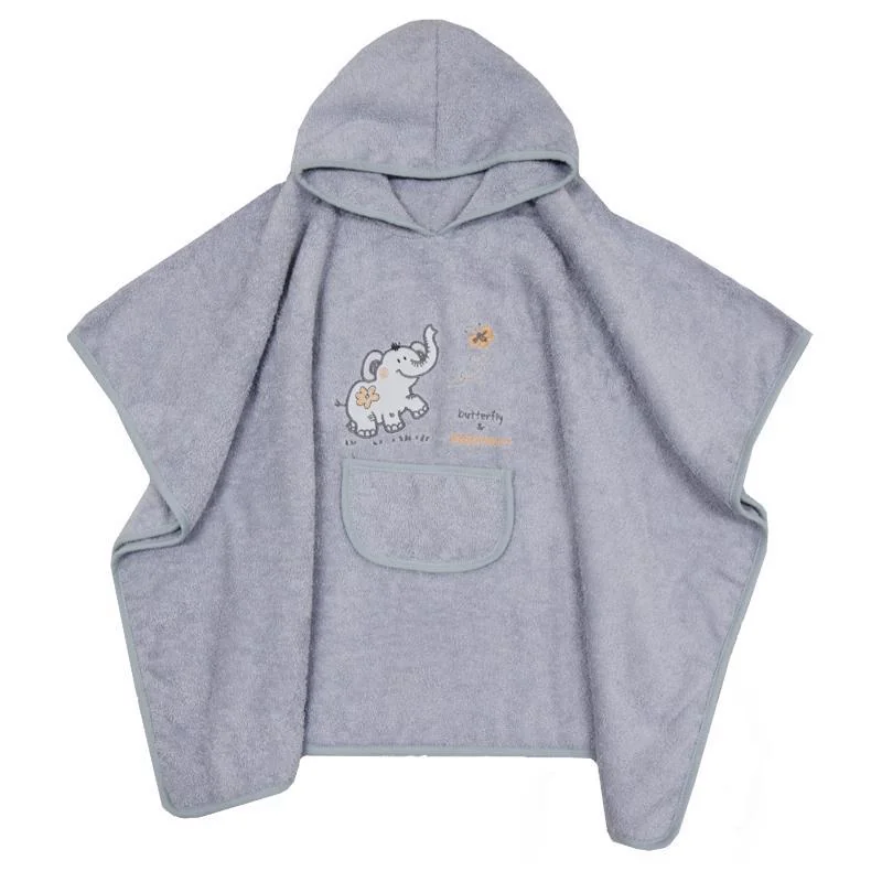 EKO Pončo Sloník Grey 1×1 ks, s kapucňou