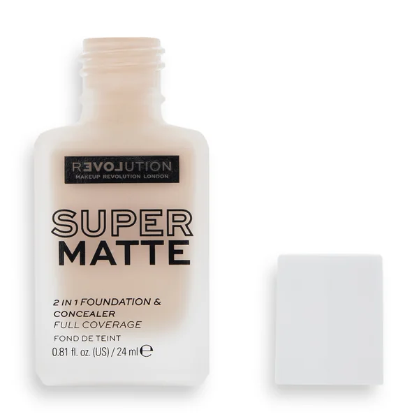 Revolution Relove, Supermatte Foundation F4, make-up 1×24 ml, make-up
