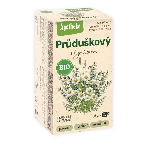 APOTHEKE BIO Prieduškový s tymiánom 20x1,5g 20 ks