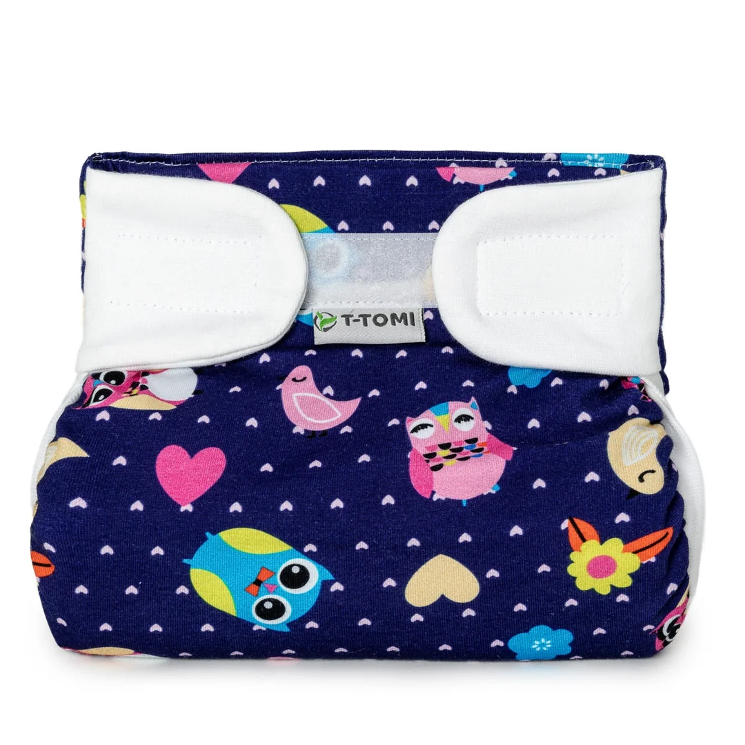 Ortopedické abdukčné nohavičky T-TOMI - Sovy na suchý zips (5-9 kg)