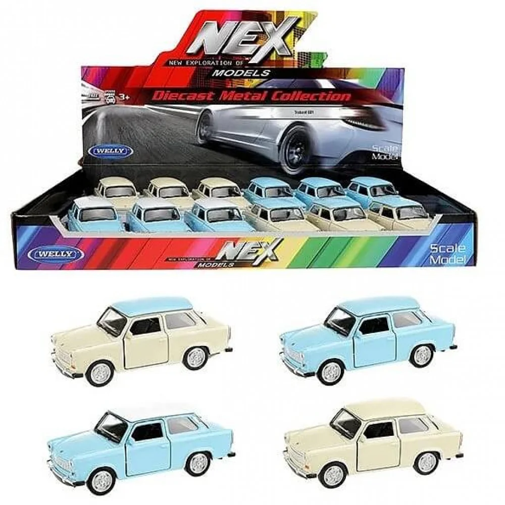 Trabant 601 s pohonom pull back - Auto  WELLY-MOVEO