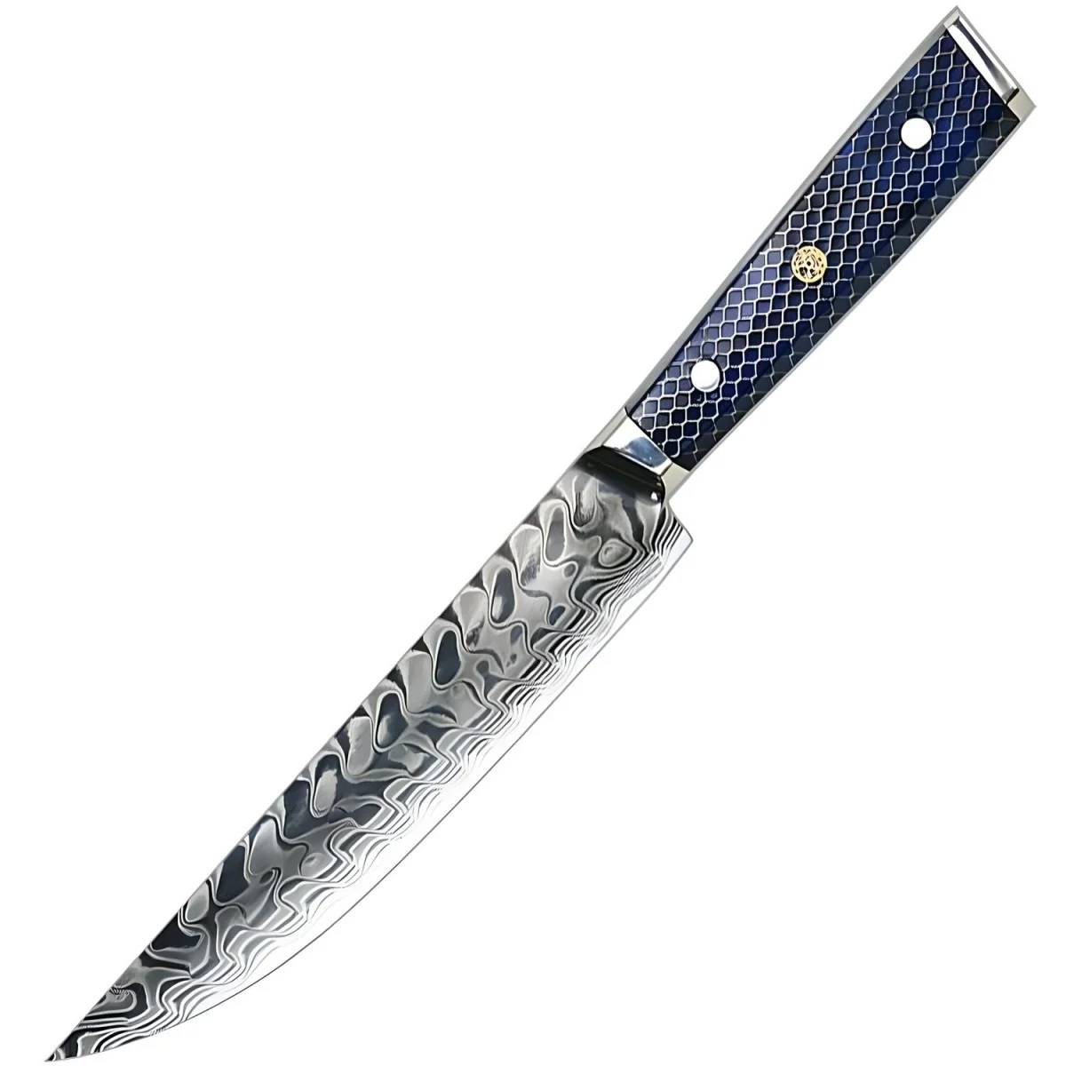 Damaškový kuchynský nôž Yurei Utility/Modrá 1 ks, dĺžka 245 mm