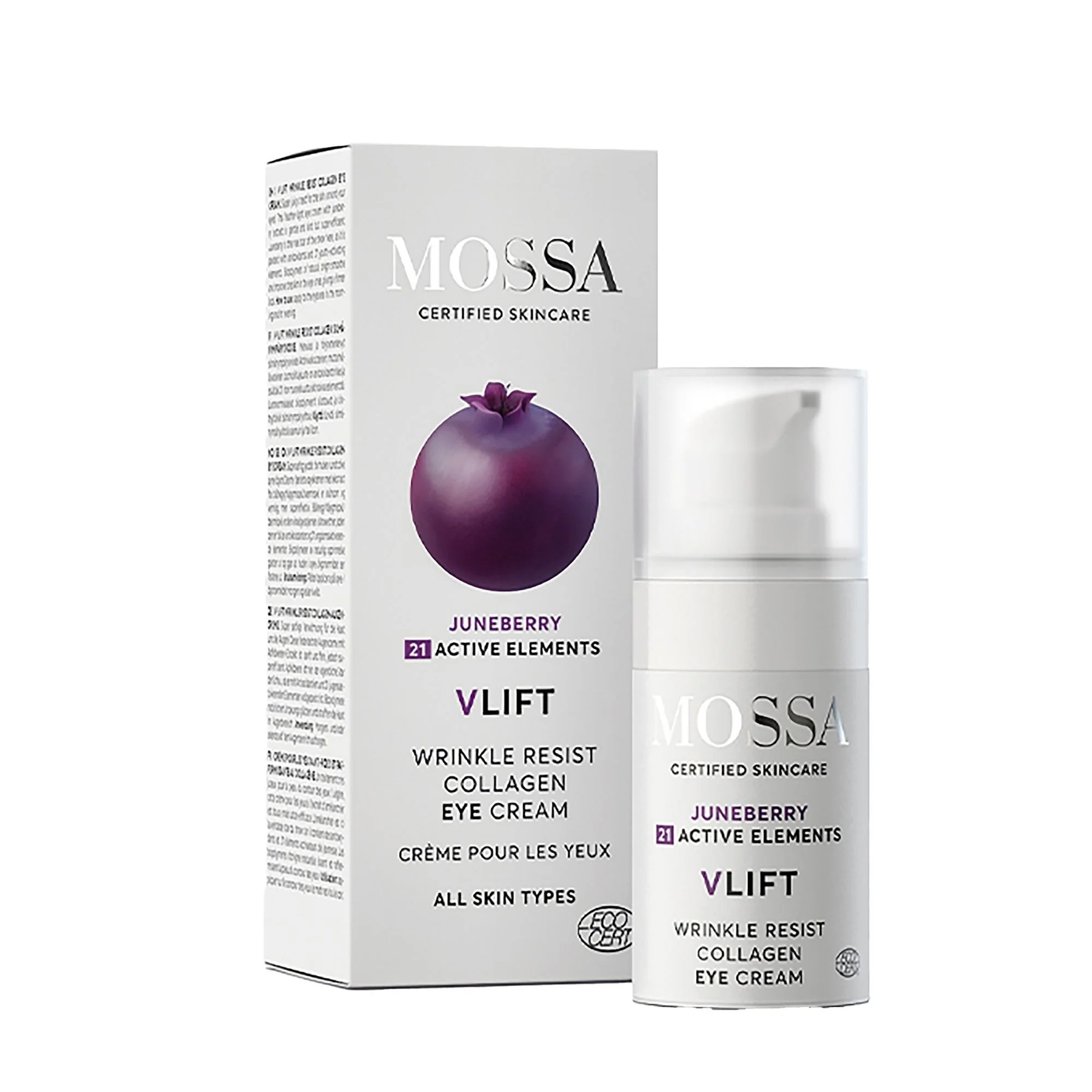 MOSSA Kolagénový očný krém, V-LIFT 15 ml