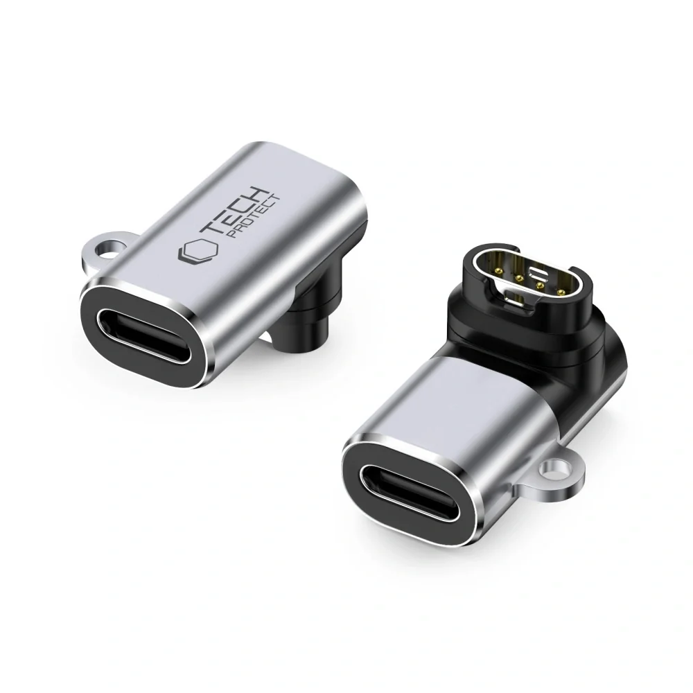 Tech-Protect Ultraboost adaptér USB-C / Garmin Watch, šedý