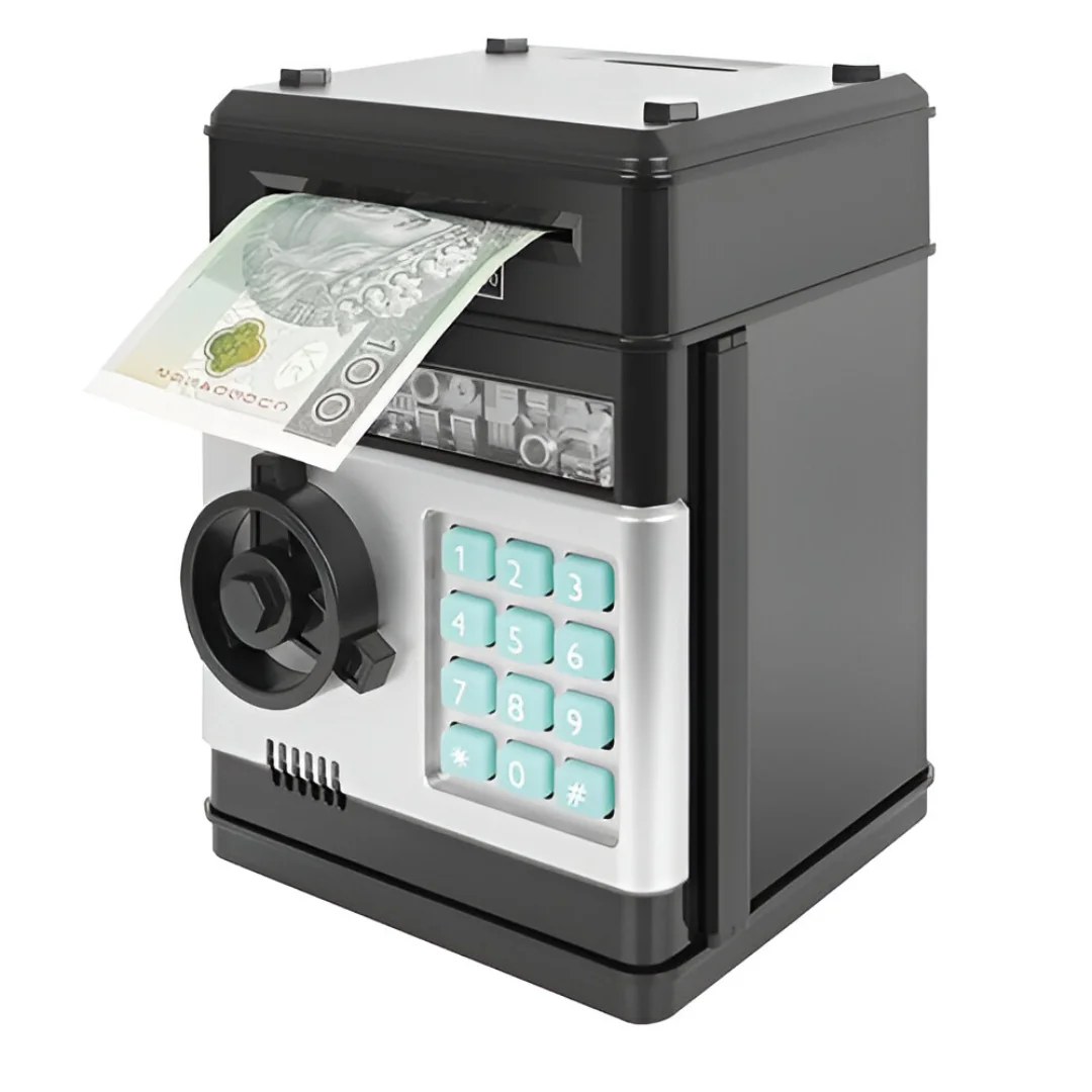 MG Money Box detská pokladnička / trezor, čierny