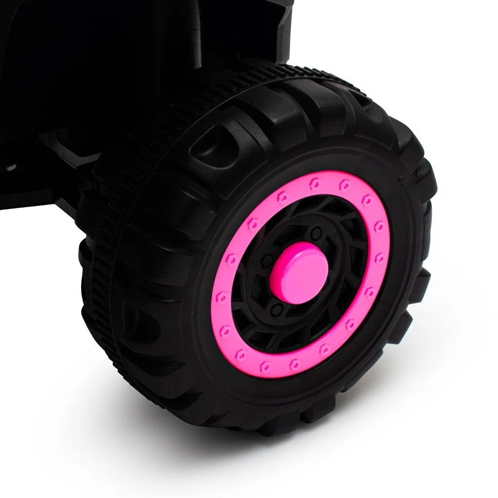 Detské elektrické odrážadlo Baby Mix Ruggy s vodiacou tyčou baby