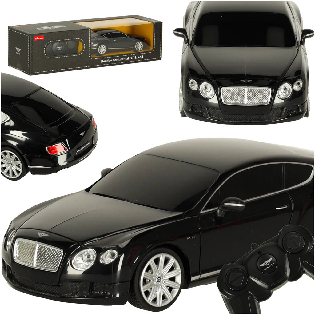 Auto, autíčko na diaľkové ovládanie - Bentley Continental GT 1:24 čierne