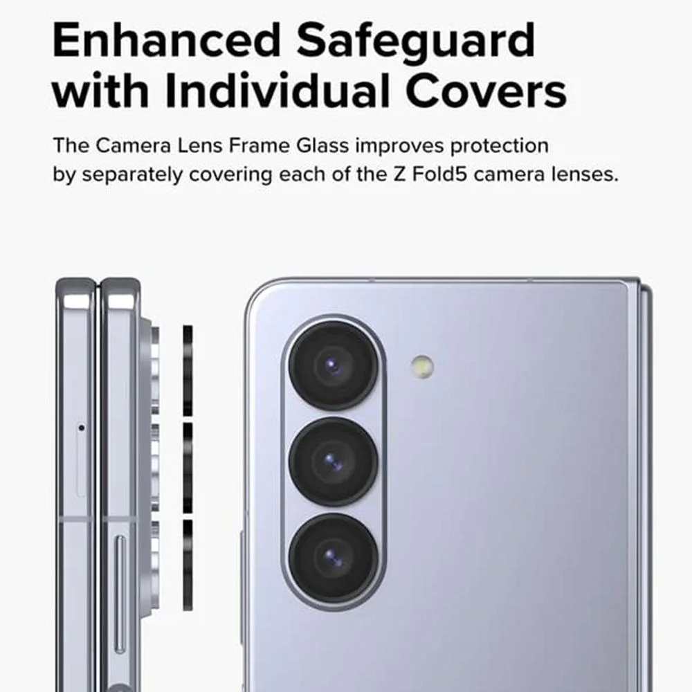 Ochranné sklo objektívu fotoaparátu pre Samsung Galaxy Z Fold5 Čierna, 1 kus