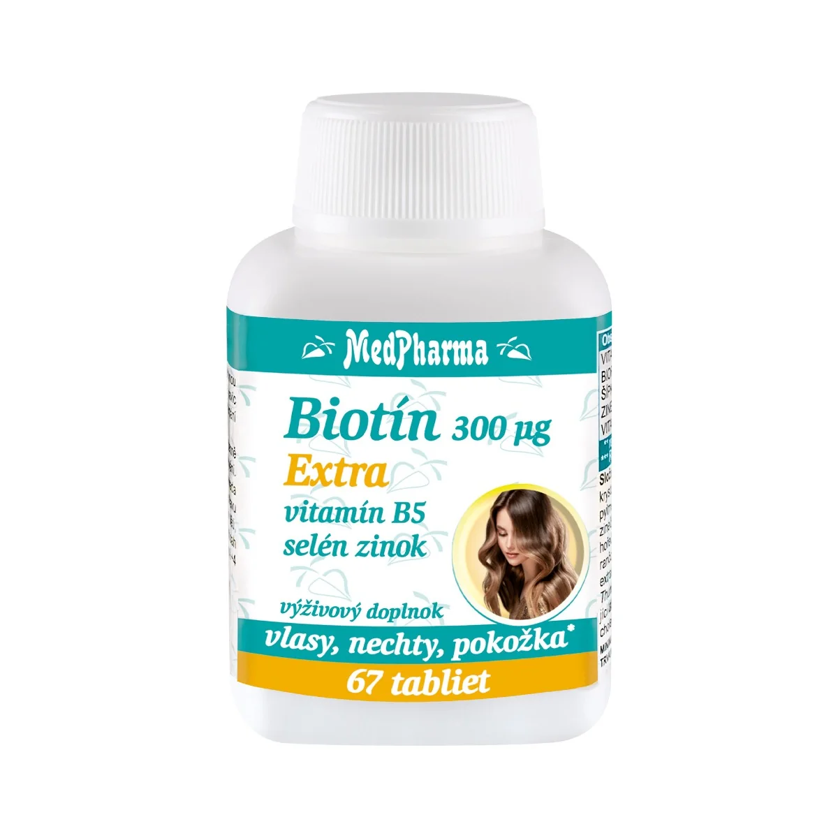 MedPharma Biotín 300 µg Extra 1×67 tbl, výživový doplnok