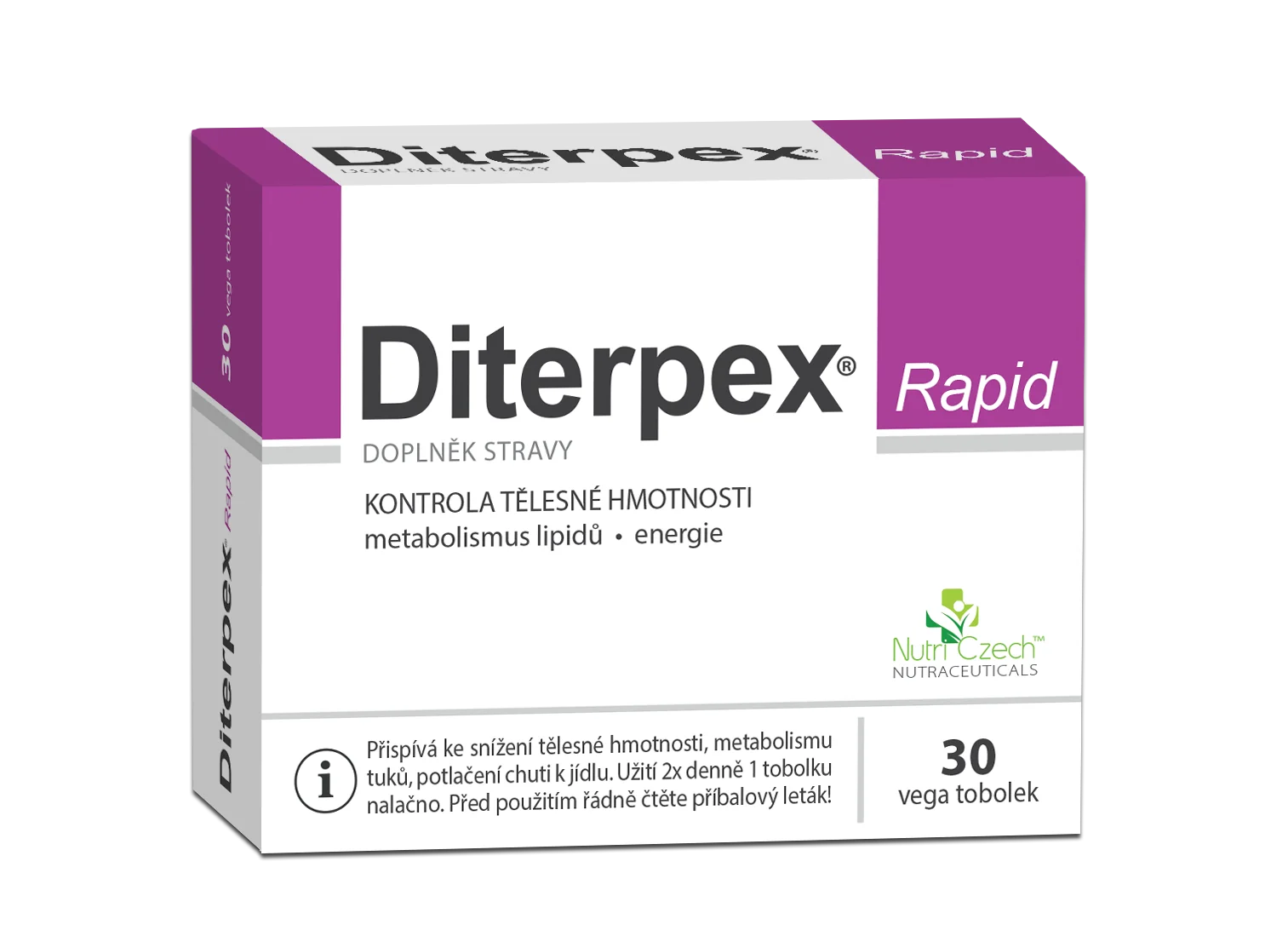 Diterpex Rapid 1×30 cps, výživový doplnok s jódom