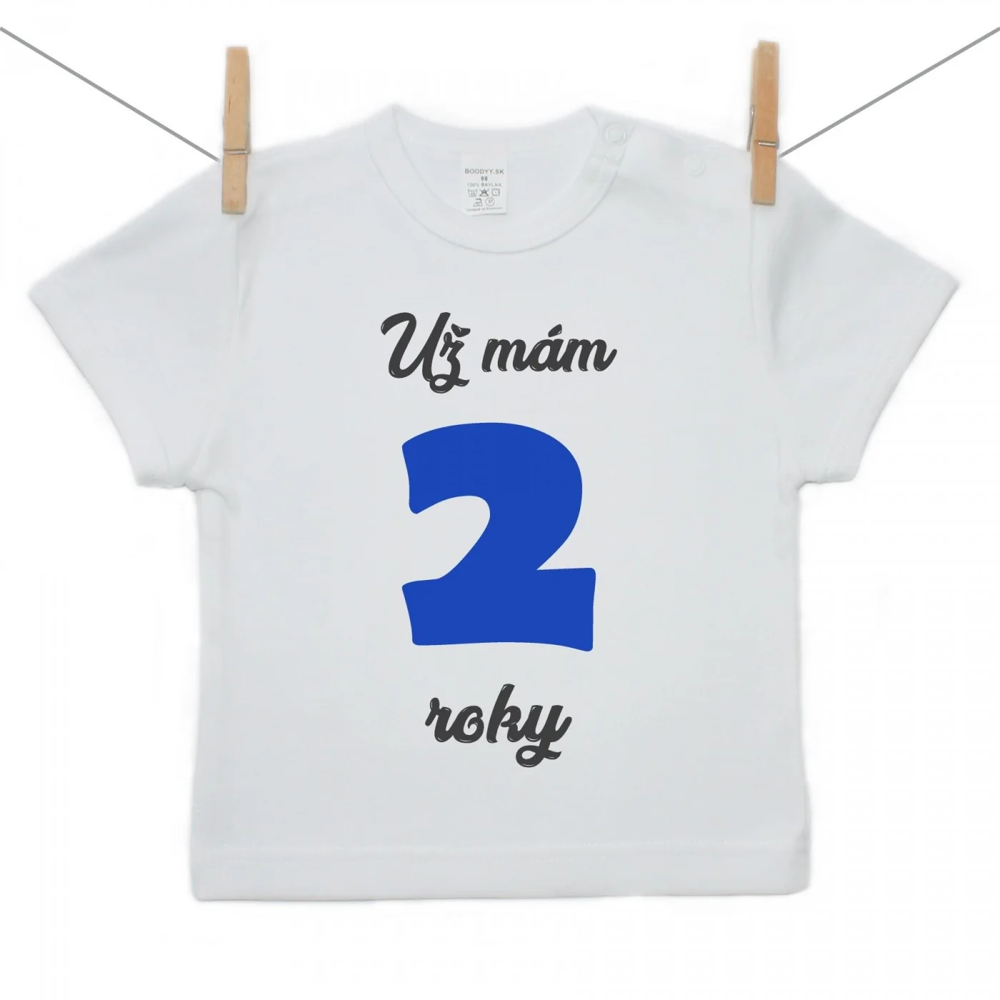 Boodyy Tričko s krátkym rukávom Už mám 2 roky Chlapec Veľkosť: 68