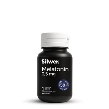 Silwer Melatonín 0,5 mg 600 tabliet. Kvalita spánku, zaspávanie, regenerácia.