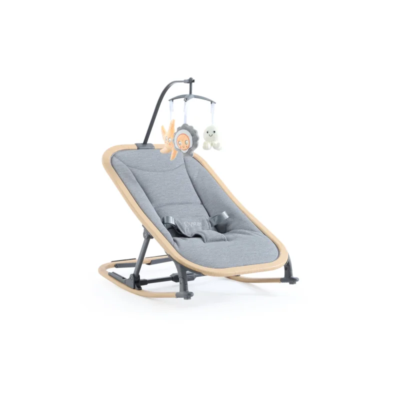 Oyster Home Rocker Lounger detské lehátko Moon, svetlošedá