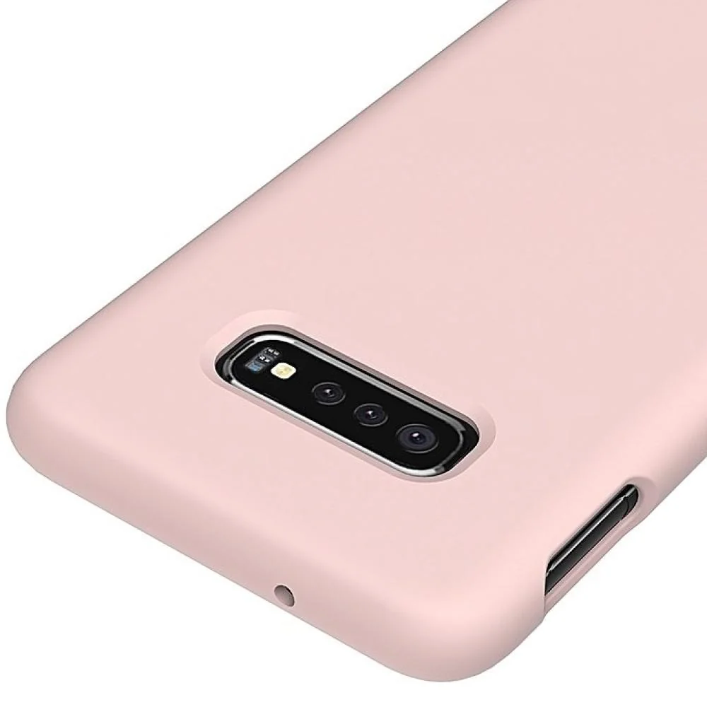 Puzdro Silicone case pre Samsung Galaxy S10 - Červená