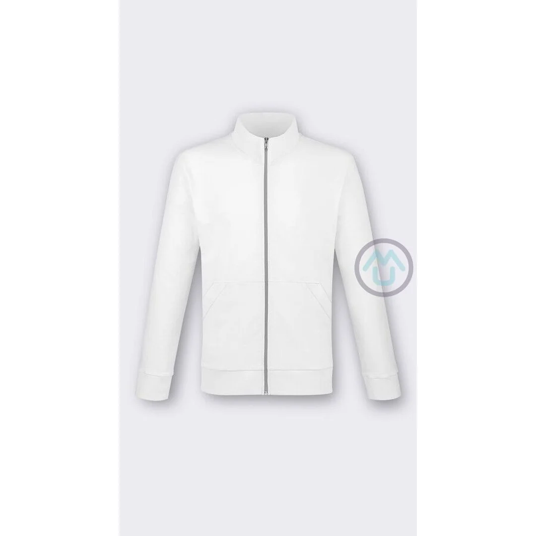 Mikina pre lekárov SLIM FIT - biela 2XL
