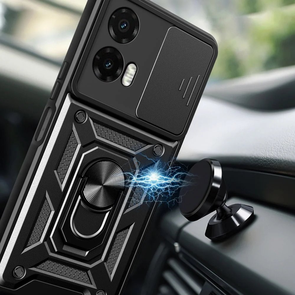 Tech-Protect Camshield Pro kryt na Motorola Moto G35 5G, čierny Motorola Moto G35