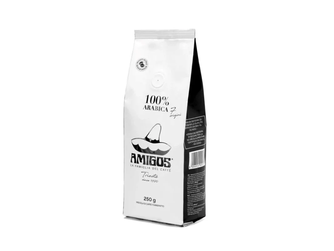 Amigos Caffé Trieste 7 Origini 100% arabika zrnková káva 250 g