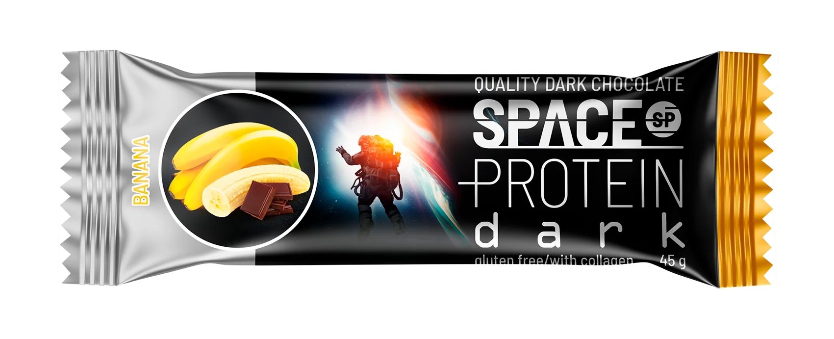 Space Protein TYCINKA DARK Banana 1×45 g, proteínová tyčinka
