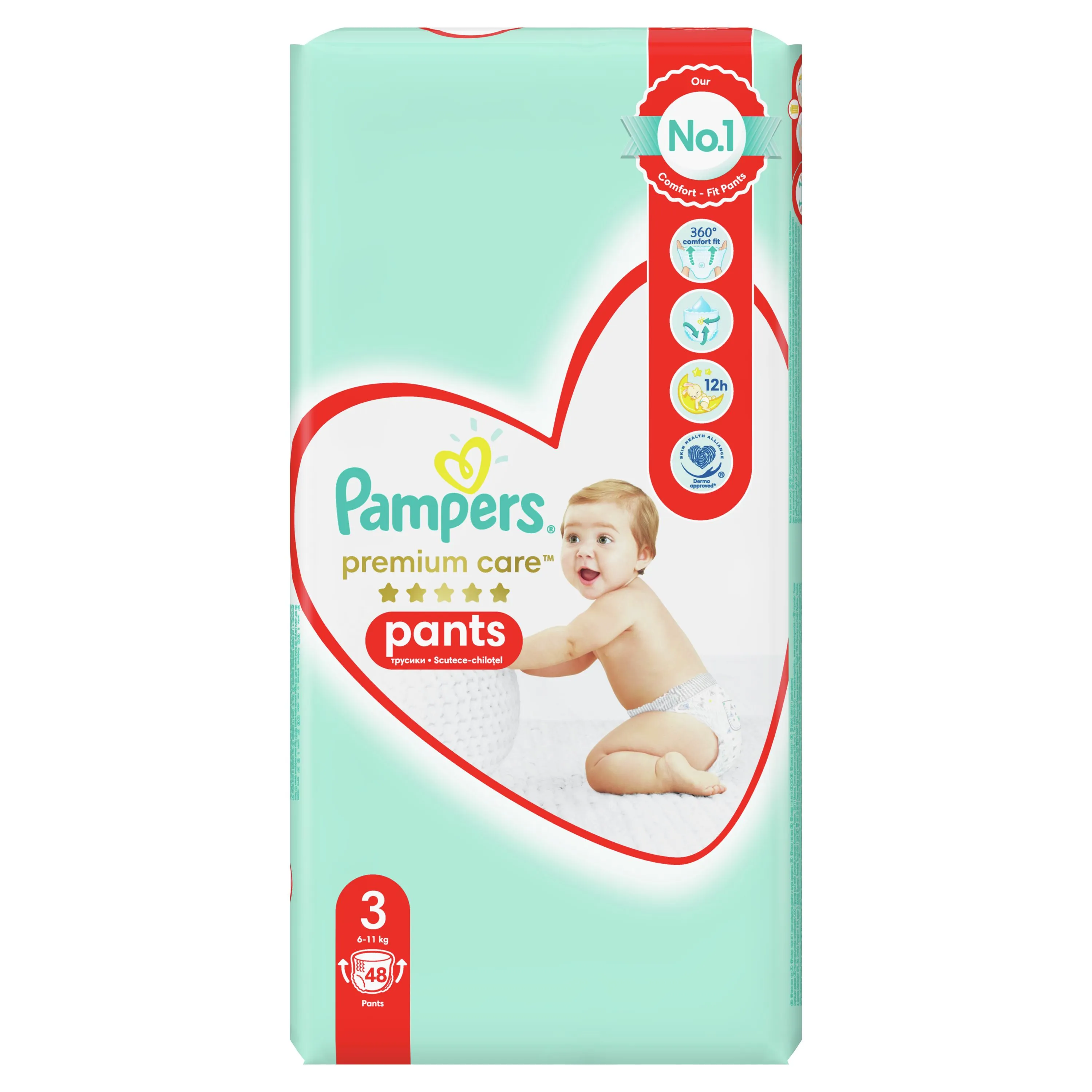 Pampers premium care Pants S3 48ks (6-11kg)