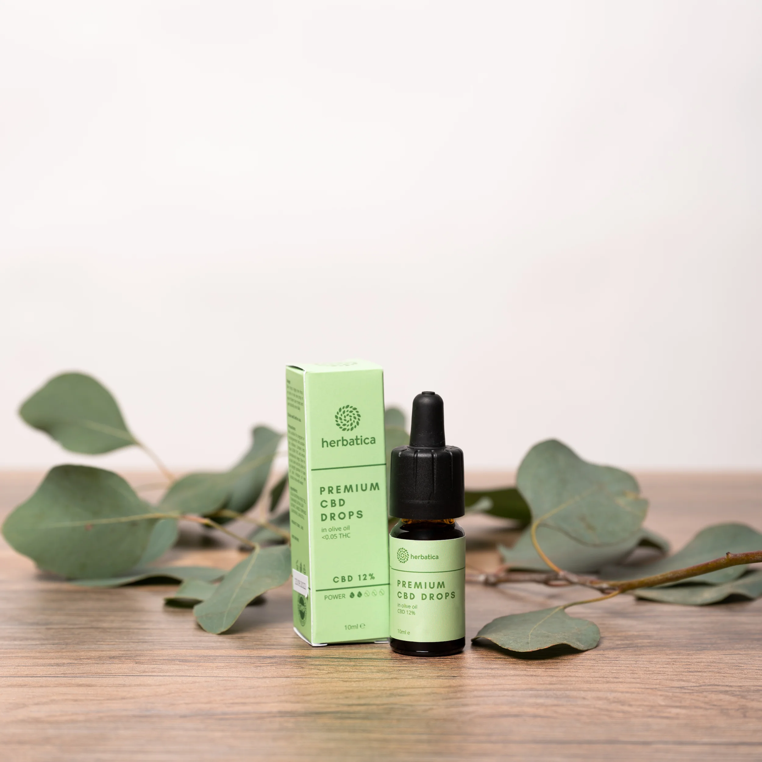 CBD kvapky 12% PREMIUM s olivovým olejom - Herbatica - 10 ml