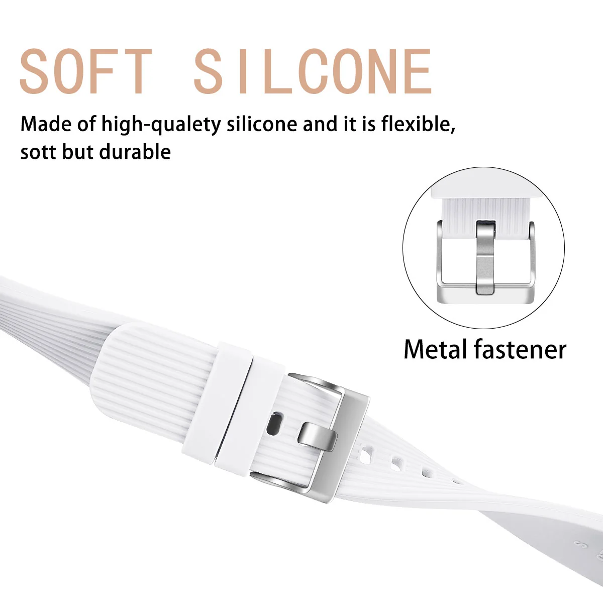 BStrap Silicone Line (Large) remienok na Xiaomi Amazfit GTS white