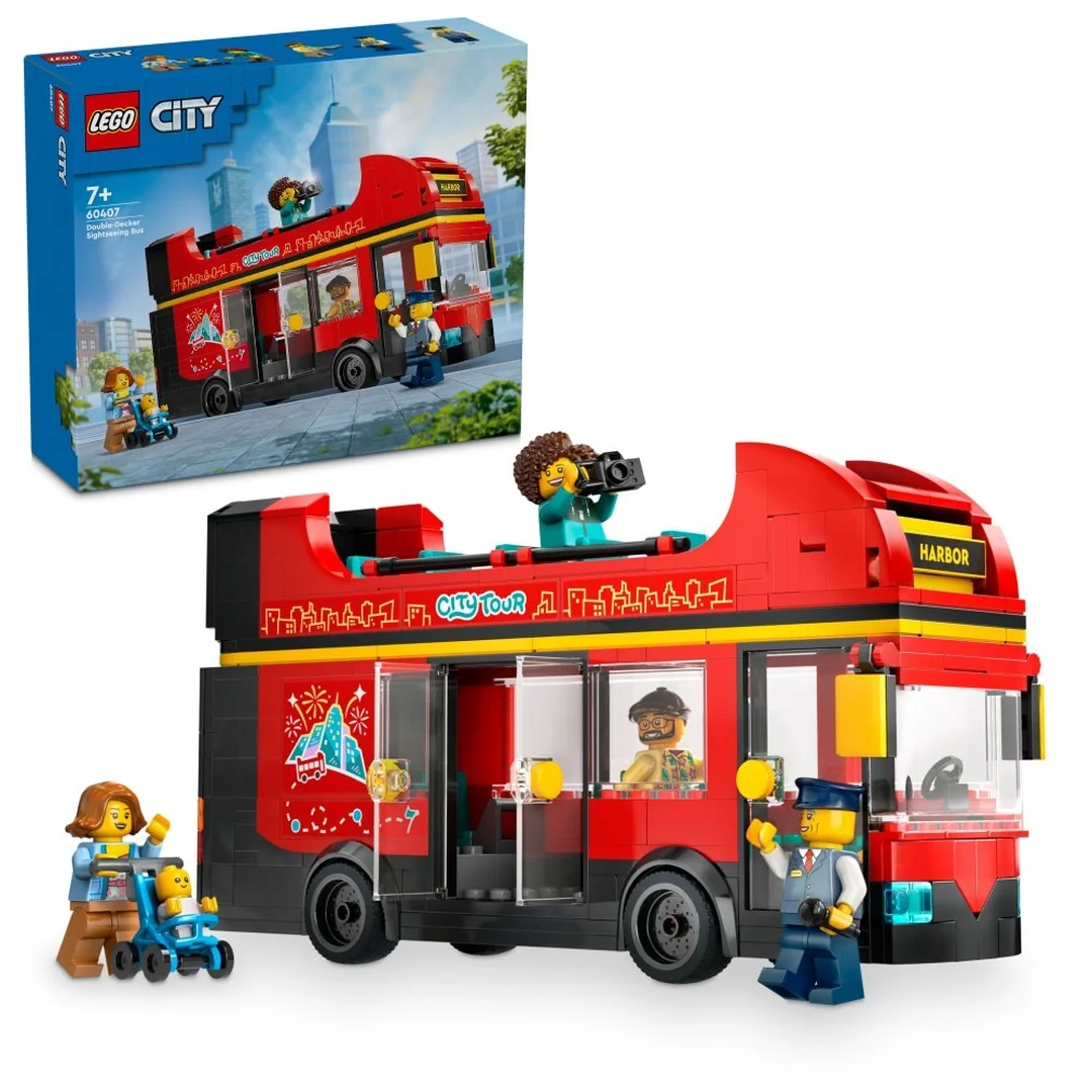LEGO® City 60407 Červený dvojposchodový vyhliadkový autobus
