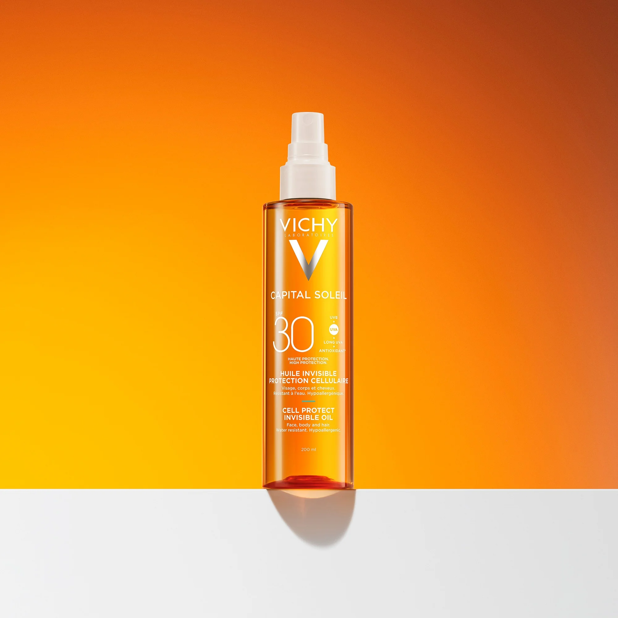 VICHY Capital Soleil Neviditeľný olej SPF30 200 ml