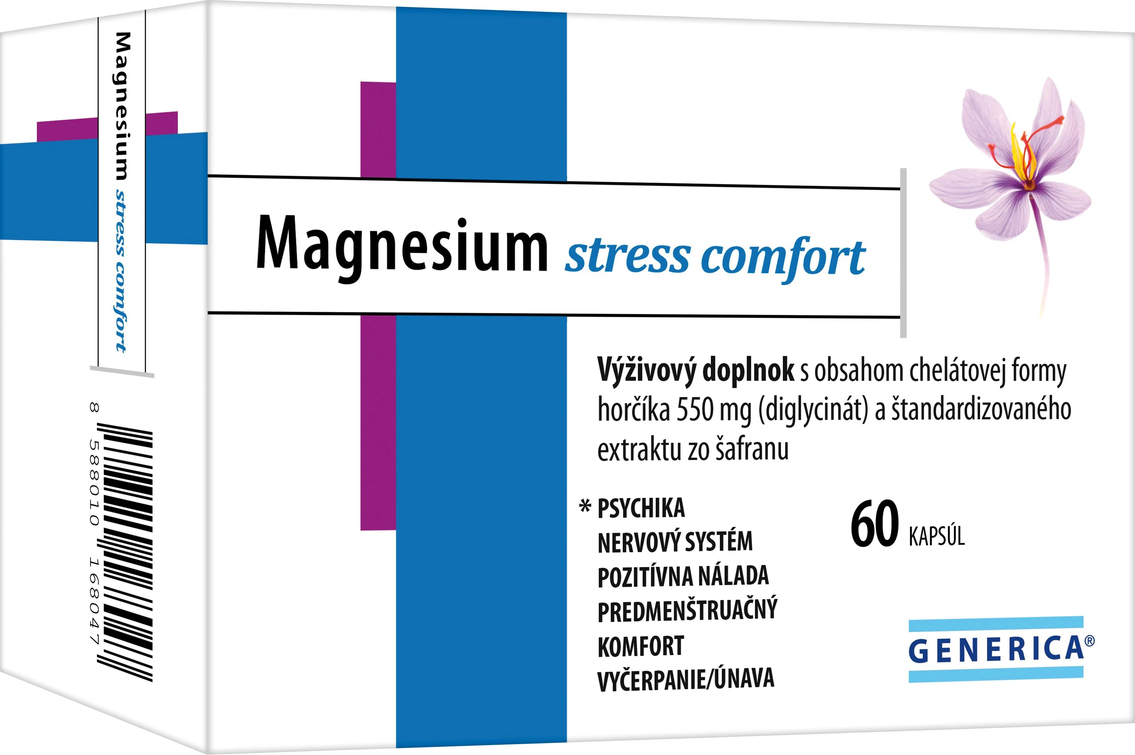 GENERICA Magnesium stress comfort 60 cps